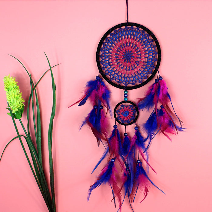 Jewelry WholesaleWholesale Wooden Beads Feather Plastic Circle Cotton Thread Dreamcatcher MOQ≥2 JDC-DC-OChi001 Dreamcatcher 欧驰 %variant_option1% %variant_option2% %variant_option3%  Factory Price JoyasDeChina Joyas De China