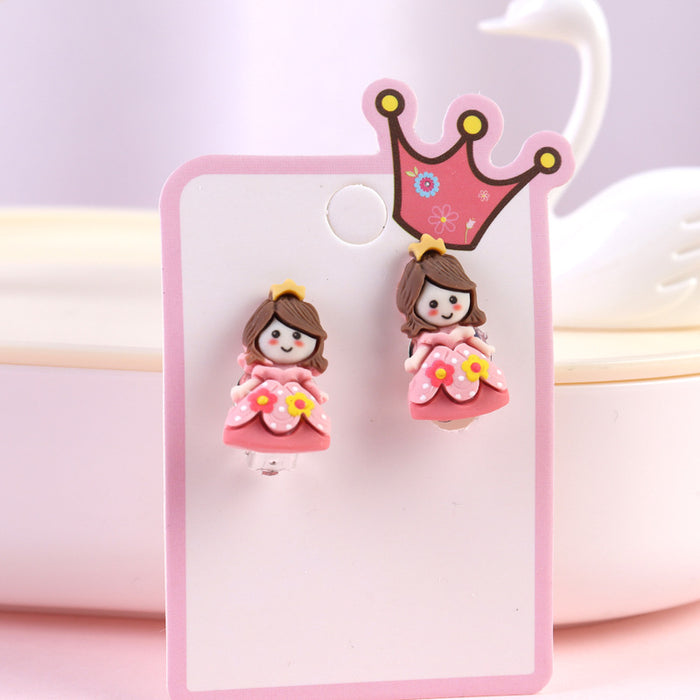 Jewelry WholesaleWholesale Cartoon Earless Children's Ear Clips JDC-ES-Duor001 Earrings 朵蕊 %variant_option1% %variant_option2% %variant_option3%  Factory Price JoyasDeChina Joyas De China