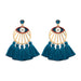 Jewelry WholesaleWholesale Devil's Eye Boho Tassel Alloy Cotton Thread Earrings JDC-ES-GSJM090 Earrings 杰米 %variant_option1% %variant_option2% %variant_option3%  Factory Price JoyasDeChina Joyas De China