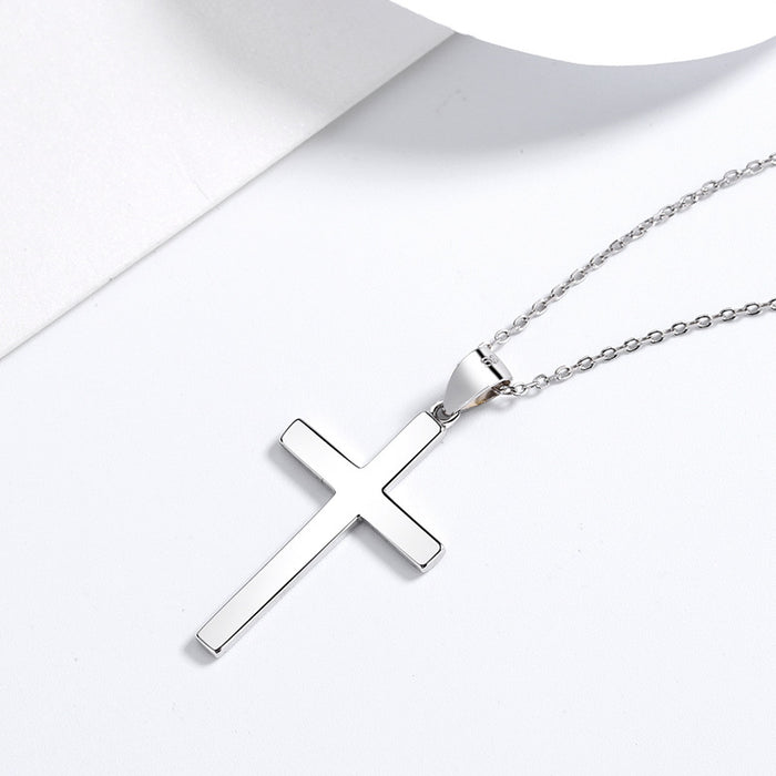 Jewelry WholesaleWholesale 925 Sterling Silver Cross Necklace JDC-NE-ChengC001 Necklaces 成川 %variant_option1% %variant_option2% %variant_option3%  Factory Price JoyasDeChina Joyas De China