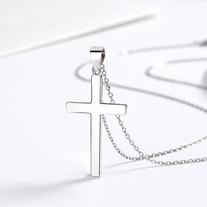 Jewelry WholesaleWholesale 925 Sterling Silver Cross Necklace JDC-NE-ChengC001 Necklaces 成川 %variant_option1% %variant_option2% %variant_option3%  Factory Price JoyasDeChina Joyas De China