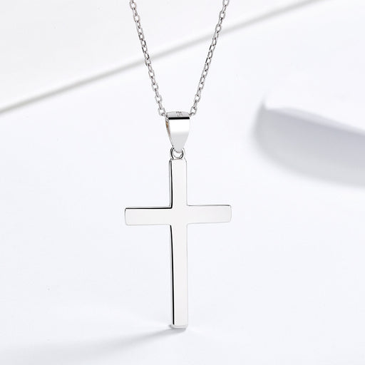 Jewelry WholesaleWholesale 925 Sterling Silver Cross Necklace JDC-NE-ChengC001 Necklaces 成川 %variant_option1% %variant_option2% %variant_option3%  Factory Price JoyasDeChina Joyas De China