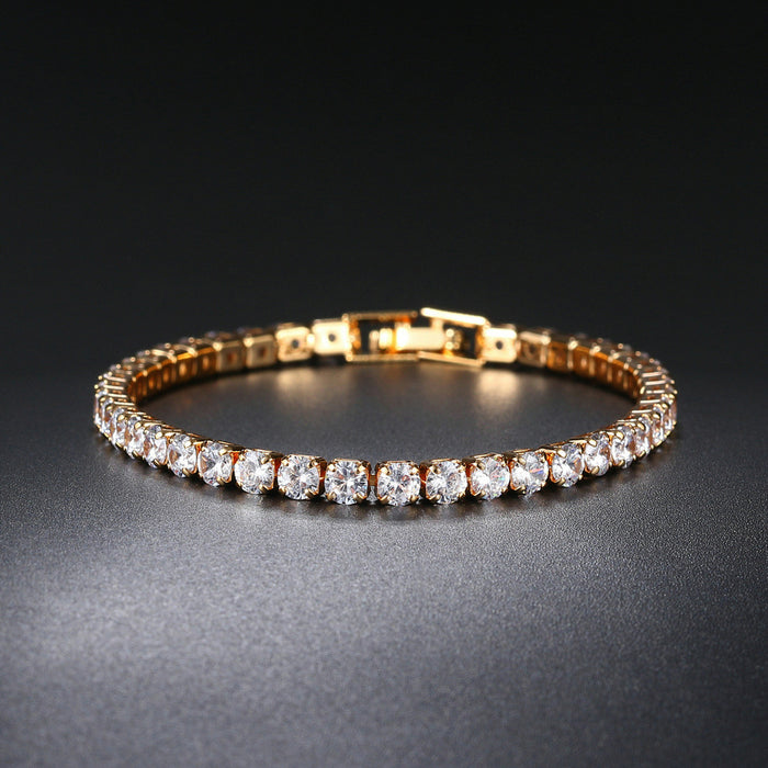 Jewelry WholesaleWholesale Copper Zircon Full Diamond Tennis Chain Bracelet JDC-BT-ZuoYi001 Bracelet 佐伊 %variant_option1% %variant_option2% %variant_option3%  Factory Price JoyasDeChina Joyas De China