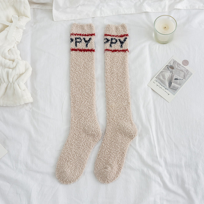 Wholesale Socks Polyester Coral Fleece Knit Thickening JDC-SK-MD005