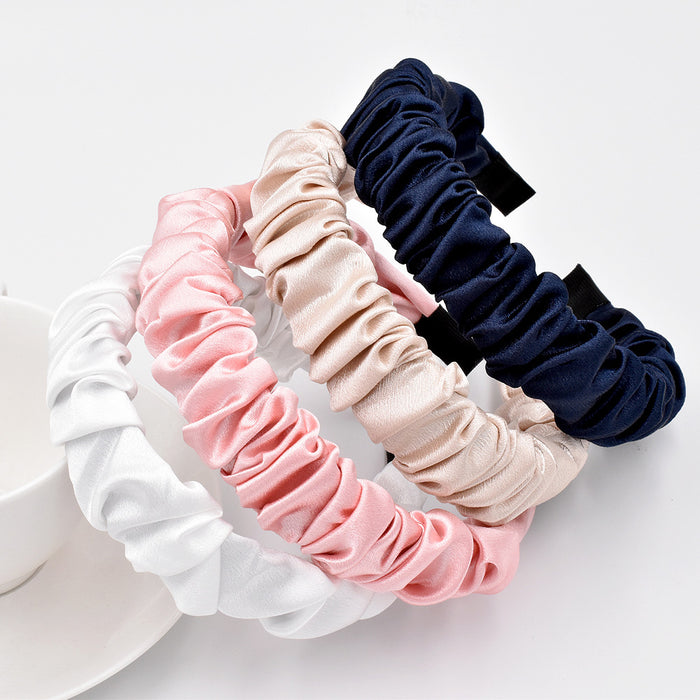 Jewelry WholesaleWholesale Mercerized Satin Bubble Crinkle Headband JDC-HD-GSN006 Headband 莱玛 %variant_option1% %variant_option2% %variant_option3%  Factory Price JoyasDeChina Joyas De China