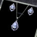 Jewelry WholesaleWholesale water drop zircon wedding necklace earring set JDC-ES-Mimeng049 Earrings 米萌 %variant_option1% %variant_option2% %variant_option3%  Factory Price JoyasDeChina Joyas De China