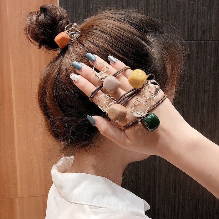 Jewelry WholesaleWholesale skeleton rhinestone hair ring JDC-HS-FuY003 Hair Scrunchies 赴渊 %variant_option1% %variant_option2% %variant_option3%  Factory Price JoyasDeChina Joyas De China