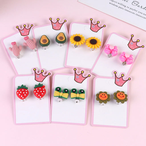 Jewelry WholesaleWholesale Cartoon Earless Children's Ear Clips JDC-ES-Duor001 Earrings 朵蕊 %variant_option1% %variant_option2% %variant_option3%  Factory Price JoyasDeChina Joyas De China