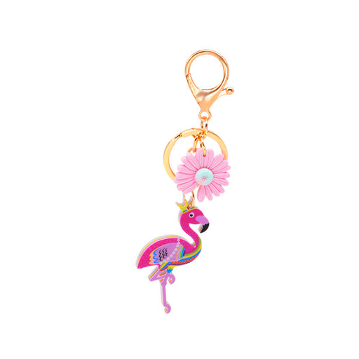 Jewelry WholesaleWholesale Cartoon Acrylic Animal Keychain Tropical Flower Flamingo Pendant MOQ≥2 JDC-KC-YiWa010 Keychains 伊娃 %variant_option1% %variant_option2% %variant_option3%  Factory Price JoyasDeChina Joyas De China