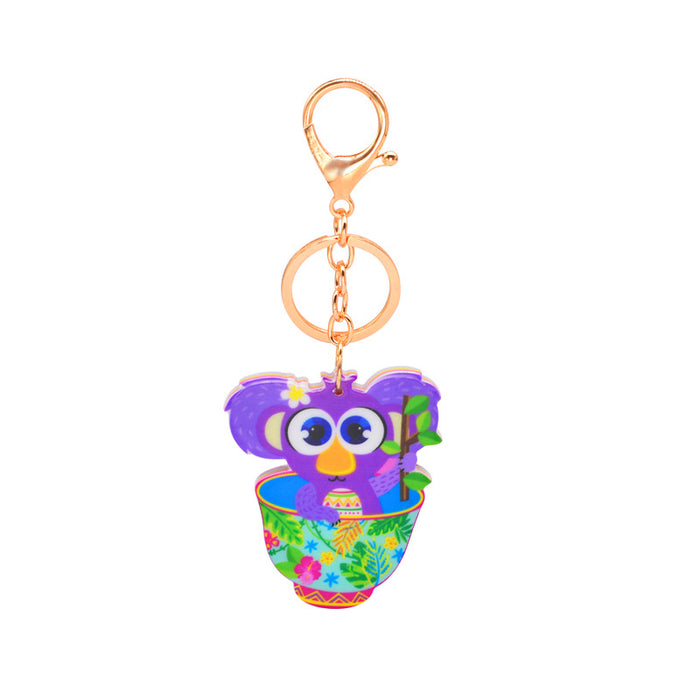 Jewelry WholesaleWholesale Cartoon Creative Acrylic Keychain Custom Pendant MOQ≥2 JDC-KC-YiWa009 Keychains 伊娃 %variant_option1% %variant_option2% %variant_option3%  Factory Price JoyasDeChina Joyas De China