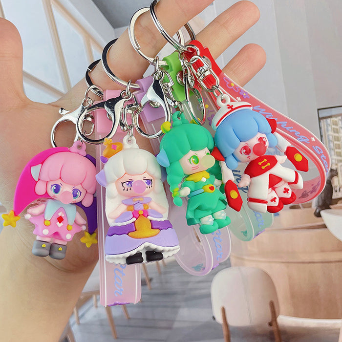 Wholesale Cartoon Soft Glue Elf Doll Keychain (M) JDC-KC-HaoHua002