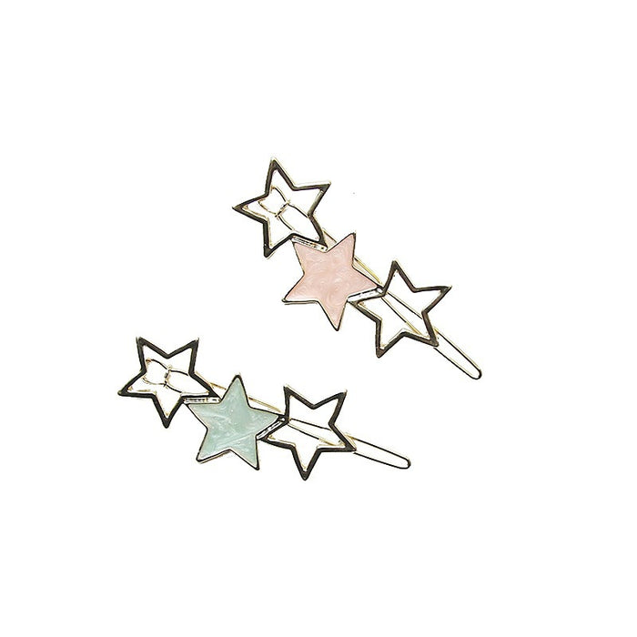 Jewelry WholesaleWholesale drip star geometric circle metal hairpin JDC-HC-KX001 Hair Clips 柯羡 %variant_option1% %variant_option2% %variant_option3%  Factory Price JoyasDeChina Joyas De China