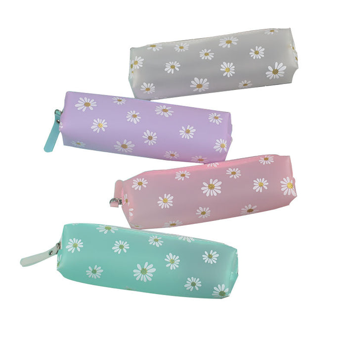 Wholesale Daisy Transparent TPU Cartoon Pencil Bag MOQ≥2 JDC-PB-SKX002