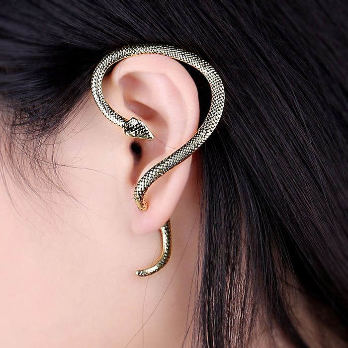 Jewelry WholesaleWholesale simple exaggerated personality winding snake earrings JDC-ES-LY009 Earrings 乐钰 %variant_option1% %variant_option2% %variant_option3%  Factory Price JoyasDeChina Joyas De China