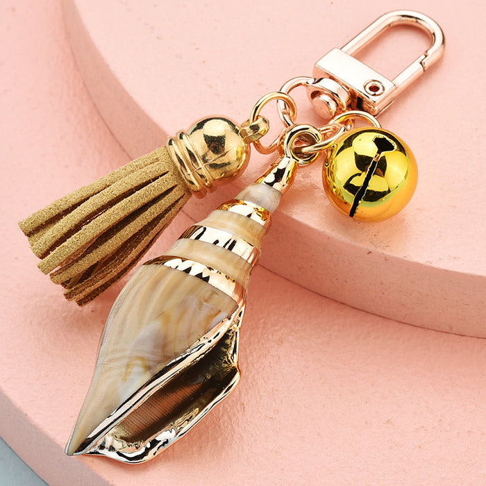 Wholesale Cartoon Conch Tassel Keychain JDC-KC-YPin011