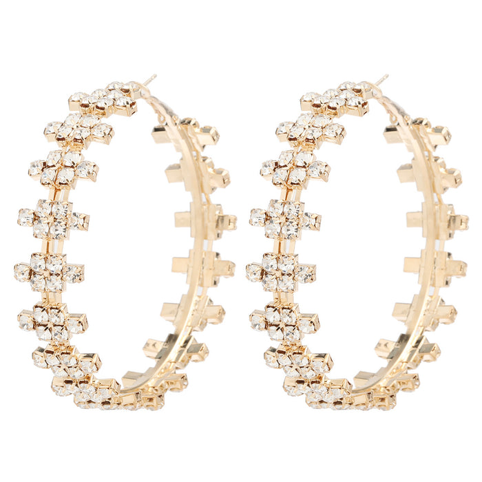 Jewelry WholesaleWholesale Claw Chain Alloy Rhinestone Earrings JDC-ES-JL960 Earrings 氿乐 %variant_option1% %variant_option2% %variant_option3%  Factory Price JoyasDeChina Joyas De China