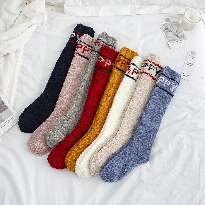 Wholesale Socks Polyester Coral Fleece Knit Thickening JDC-SK-MD005