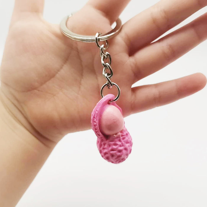 Wholesale Keychains For Backpacks Resin Peanut Keychain MOQ≥2 JDC-KC-YY033