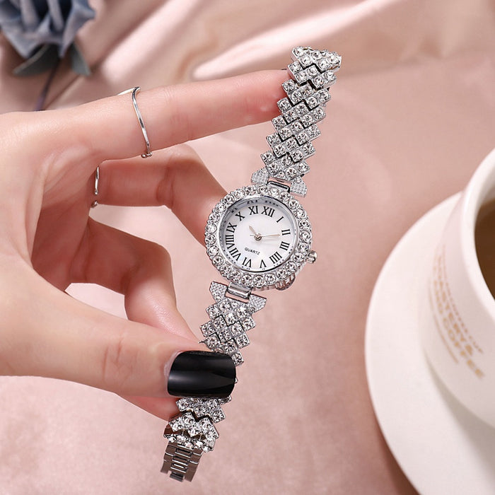 Wholesale Diamond Alloy Ladies Quartz Watch JDC-WH-QiM001