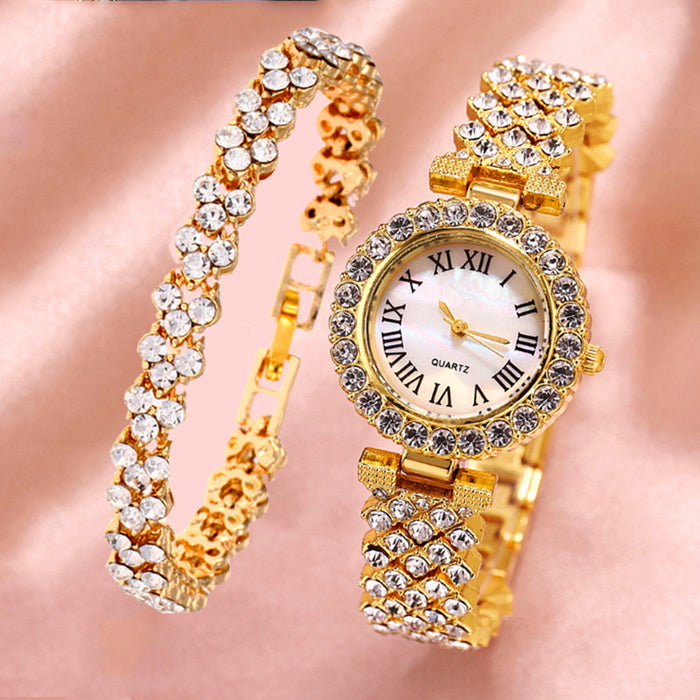 Wholesale Diamond Alloy Ladies Quartz Watch JDC-WH-QiM001