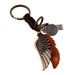 Jewelry WholesaleWholesale Wings Leather Alloy Keychain JDC-KC-PK002 Keychains 庞克 %variant_option1% %variant_option2% %variant_option3%  Factory Price JoyasDeChina Joyas De China