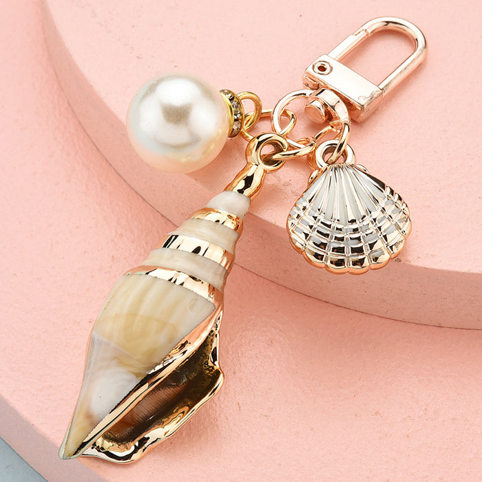 Wholesale Cartoon Conch Tassel Keychain JDC-KC-YPin011