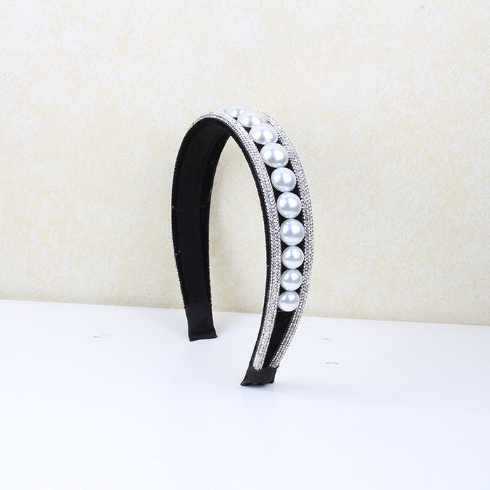 Wholesale Pearl Rhinestone Headband JDC-HD-ZXI009