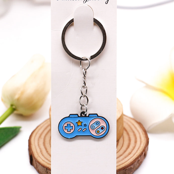 Jewelry WholesaleWholesale Metal Gamepad Pixel Love Keychain MOQ≥2 JDC-KC-XiuH003 Keychains 秀弘 %variant_option1% %variant_option2% %variant_option3%  Factory Price JoyasDeChina Joyas De China