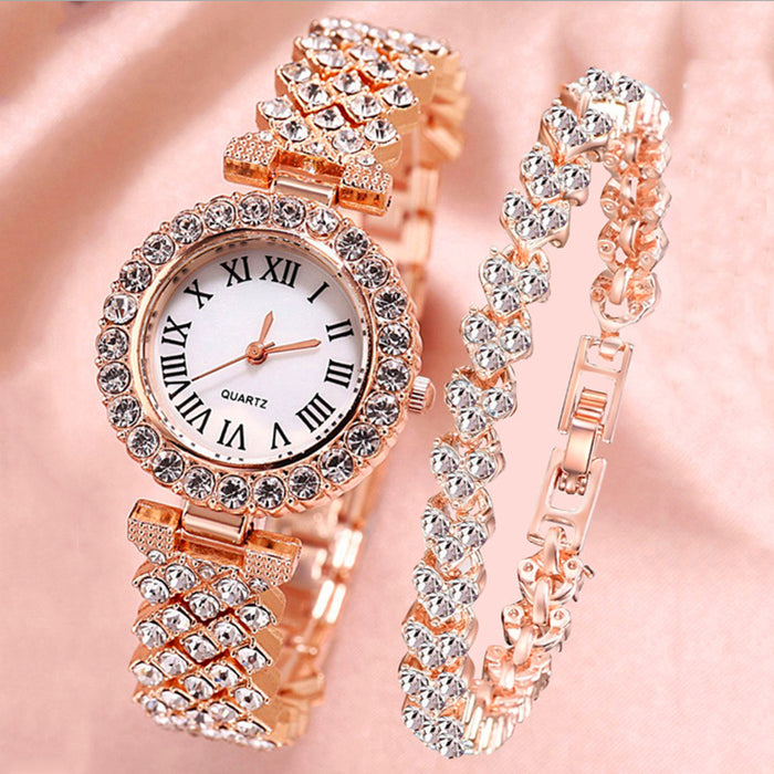 Wholesale Diamond Alloy Ladies Quartz Watch JDC-WH-QiM001