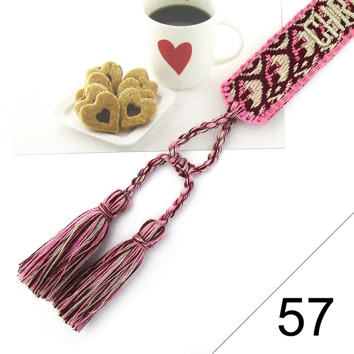 Jewelry WholesaleWholesale Braided Text Bracelet Embroidered Tassel Bracelet JDC-BT-SheY003 Bracelet 奢颖 %variant_option1% %variant_option2% %variant_option3%  Factory Price JoyasDeChina Joyas De China