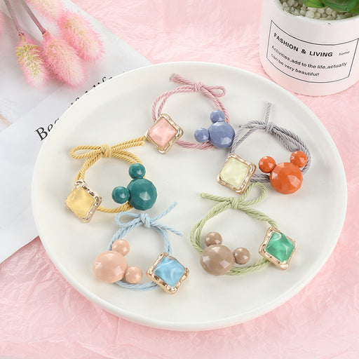 Jewelry WholesaleWholesale Crystal Square Resin Plastic Hair Scrunchies JDC-HS-QiuC005 Hair Scrunchies 秋澈 %variant_option1% %variant_option2% %variant_option3%  Factory Price JoyasDeChina Joyas De China