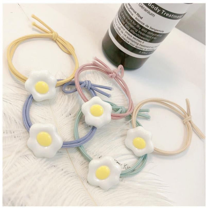 Jewelry WholesaleWholesale Poached Egg Resin Plastic Hair Scrunchies JDC-HS-QiuC002 Hair Scrunchies 秋澈 %variant_option1% %variant_option2% %variant_option3%  Factory Price JoyasDeChina Joyas De China