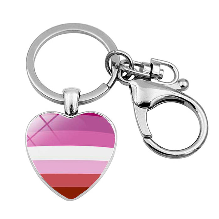 Wholesale Rainbow LGBT Gay Gay Keychain Pendant MOQ≥2 JDC-KC-XuS024