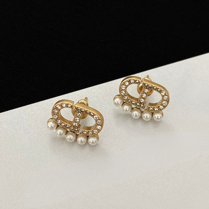 Jewelry WholesaleWholesale Alloy Pearl Earrings MOQ≥2 JDC-ES-LQue001 Earrings 蓝鹊 %variant_option1% %variant_option2% %variant_option3%  Factory Price JoyasDeChina Joyas De China