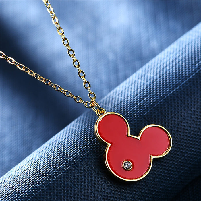 Wholesale Red  Necklace Female Cute Cartoon  (M) JDC-NE-DiL001