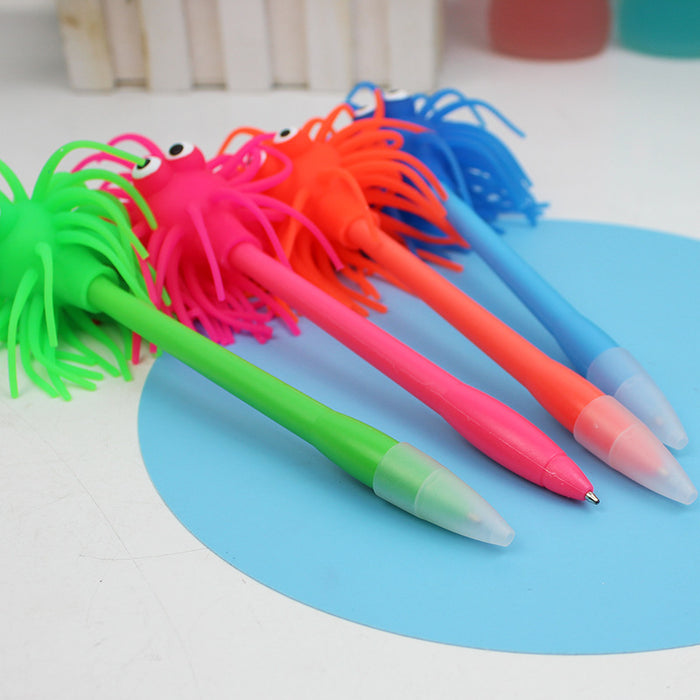 Wholesale Ballpoint Pen Plastic Cartoon Stress Relief Pen MOQ≥5 JDC-BP-lixue009