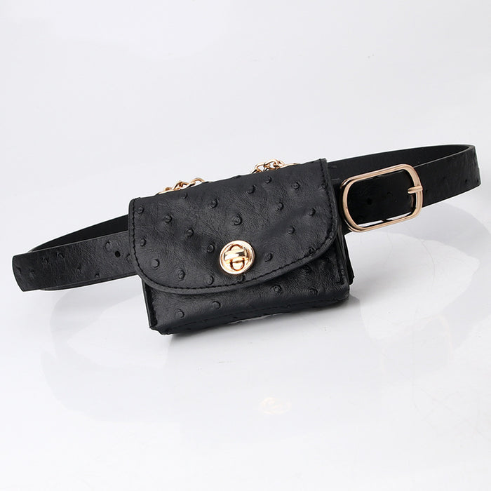 Wholesale Ladies Belt Waist Bag Chain Waist Bag Detachable JDC-WB-KuP010