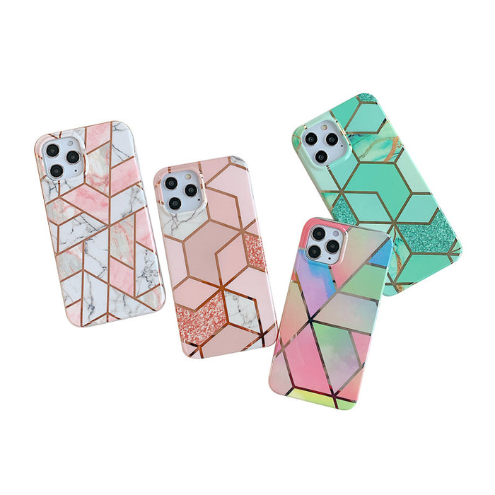 Wholesale Mobile Phone Case Electroplating Marbled Silicone JDC-PC-sc050