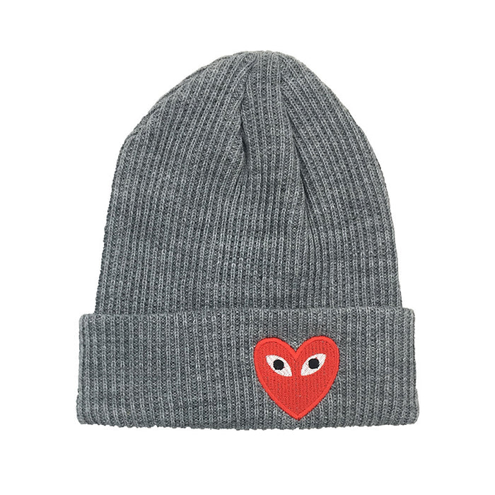 Wholesale Hat Wool Heart Embroidery Knitted Hat (F) JDC-FH-AXing009