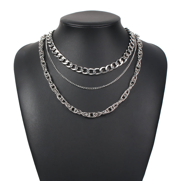 Jewelry WholesaleWholesale multi-layer chain necklace JDC-NE-Qiandi001 Necklaces 纤迪 %variant_option1% %variant_option2% %variant_option3%  Factory Price JoyasDeChina Joyas De China