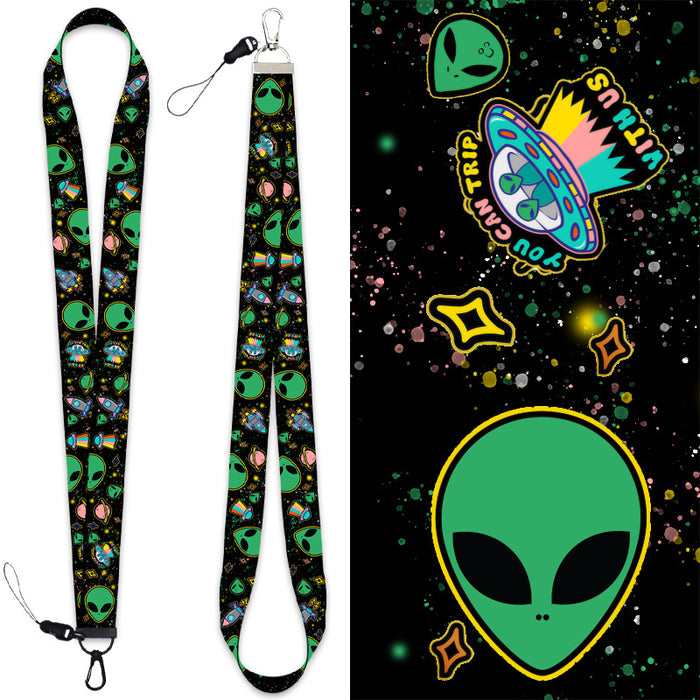 Jewelry WholesaleWholesale Cartoon Alien Polyester Keychain MOQ≥8 JDC-KC-QTN001 Keychains 启途鸟 %variant_option1% %variant_option2% %variant_option3%  Factory Price JoyasDeChina Joyas De China