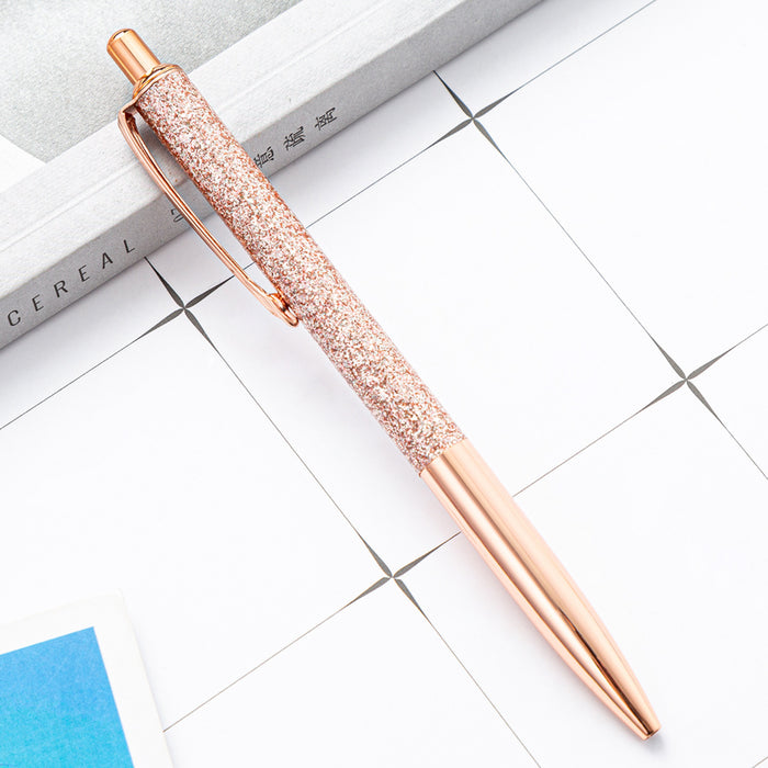 Wholesale Ballpoint Pen Metallic Glitter Press Action Pen JDC-BP-HongD003