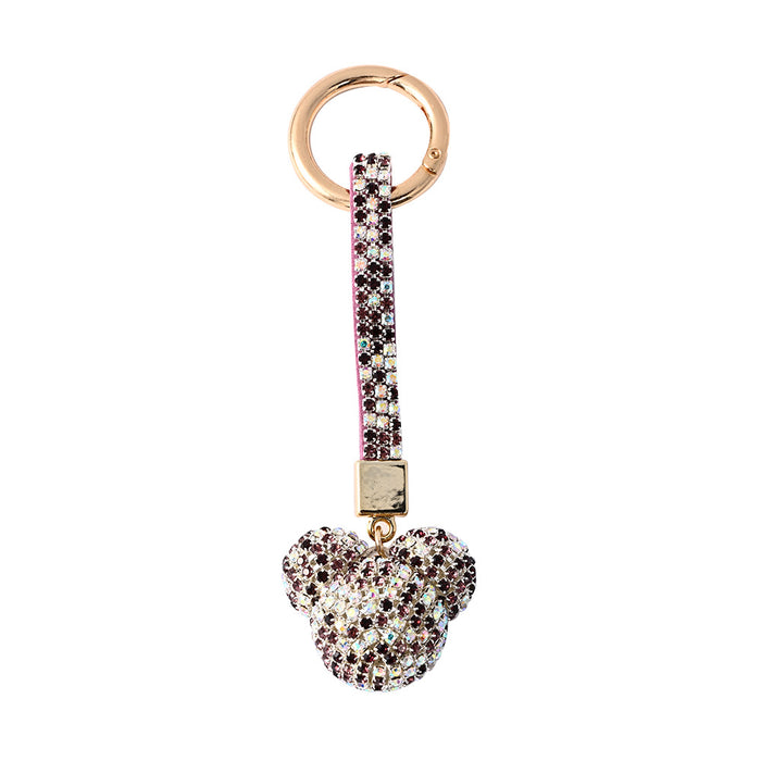 Jewelry WholesaleWholesale appliqué diamond crystal keychains（M）JDC-KC-JFan003 Keychains 锦帆 %variant_option1% %variant_option2% %variant_option3%  Factory Price JoyasDeChina Joyas De China