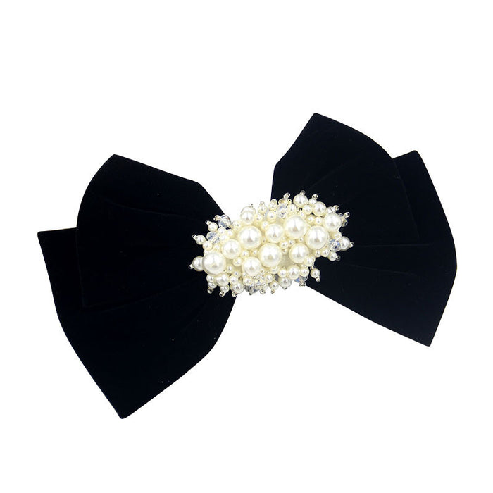 Jewelry WholesaleWholesale pearl bow set diamond hairpin JDC-HC-BaoY003 Hair Clips 宝钰 %variant_option1% %variant_option2% %variant_option3%  Factory Price JoyasDeChina Joyas De China