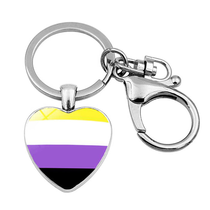 Wholesale Rainbow LGBT Gay Gay Keychain Pendant MOQ≥2 JDC-KC-XuS024