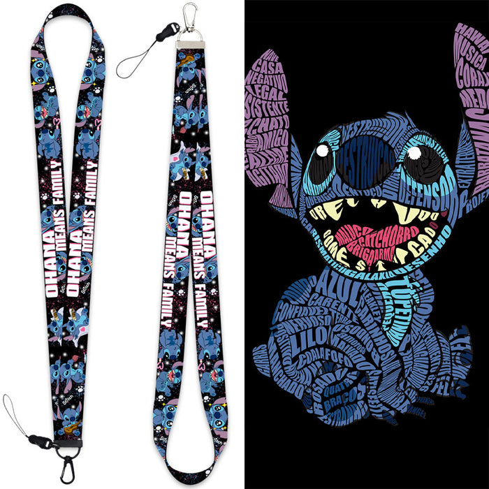 Wholesale Keychains Polyester  Anime Keychain Long Lanyard Combination Detachable (M) MOQ≥8 JDC-KC-QTN014