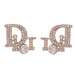 Jewelry WholesaleWholesale letter metal micro-set diamond copper stud earrings JDC-ES-Dingy001 Earrings 鼎煜 %variant_option1% %variant_option2% %variant_option3%  Factory Price JoyasDeChina Joyas De China