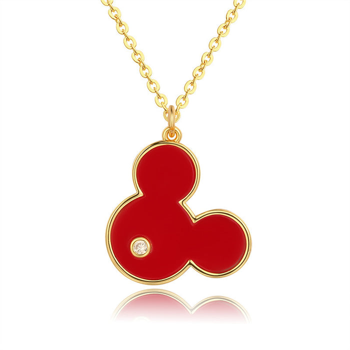 Wholesale Red  Necklace Female Cute Cartoon  (M) JDC-NE-DiL001