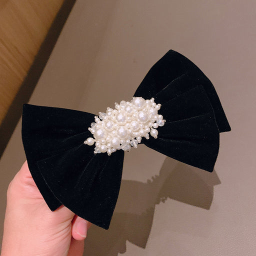 Jewelry WholesaleWholesale pearl bow set diamond hairpin JDC-HC-BaoY003 Hair Clips 宝钰 %variant_option1% %variant_option2% %variant_option3%  Factory Price JoyasDeChina Joyas De China