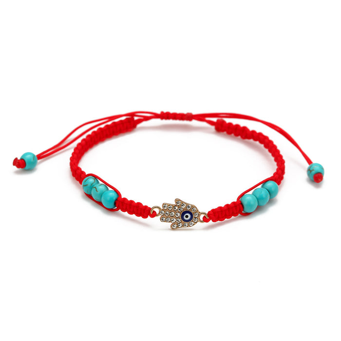 Wholesale Bracelet Braided Turkish Blue Eyes Red String Bracelet MOQ≥2 JDC-BT-BaiDing008